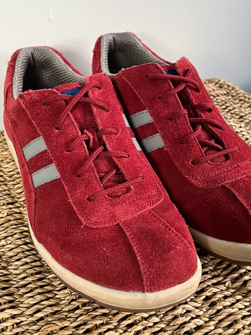 Vintage Keds Red Suede Sneakers Size 6.5